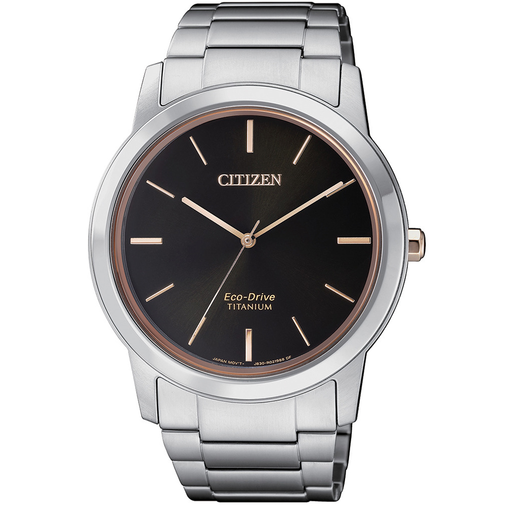 CITIZEN 星辰 GENT簡約時尚鈦金屬腕錶(AW2024-81E)-40mm