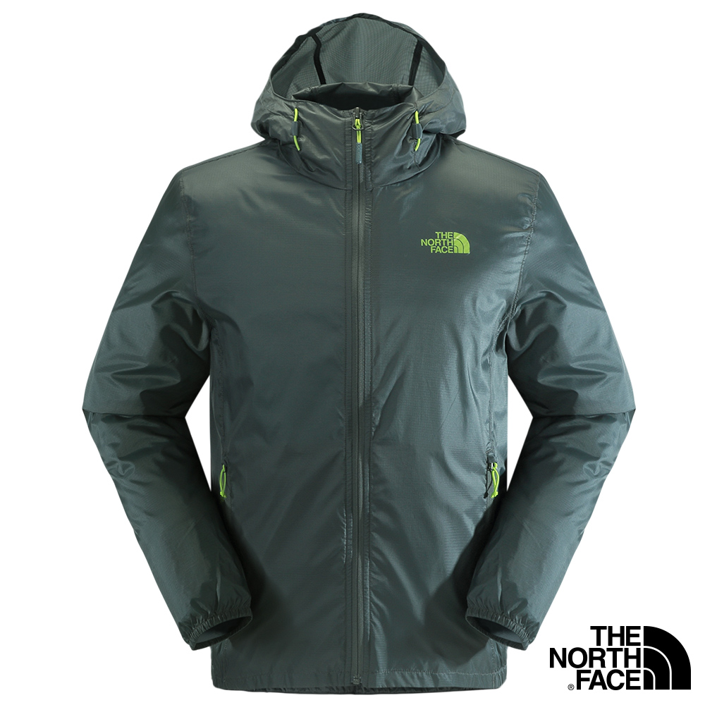 The North Face 男 多功能防潑水風衣外套 雲杉綠