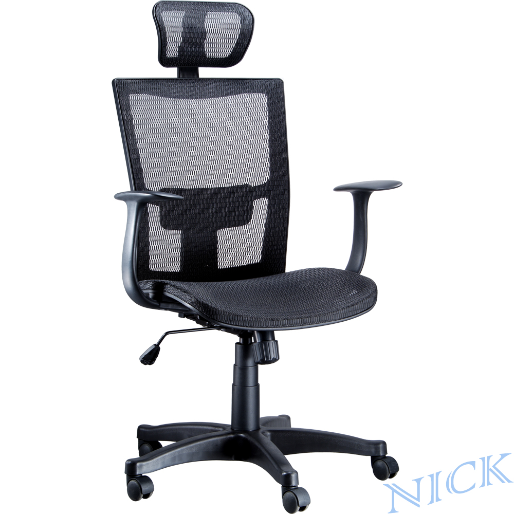 NICK 靠枕高韌性全網電腦椅/主管椅 (二色)