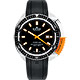 EDOX Hydro Sub 北極潛水500米機械腕錶-黑x橘/46mm product thumbnail 1