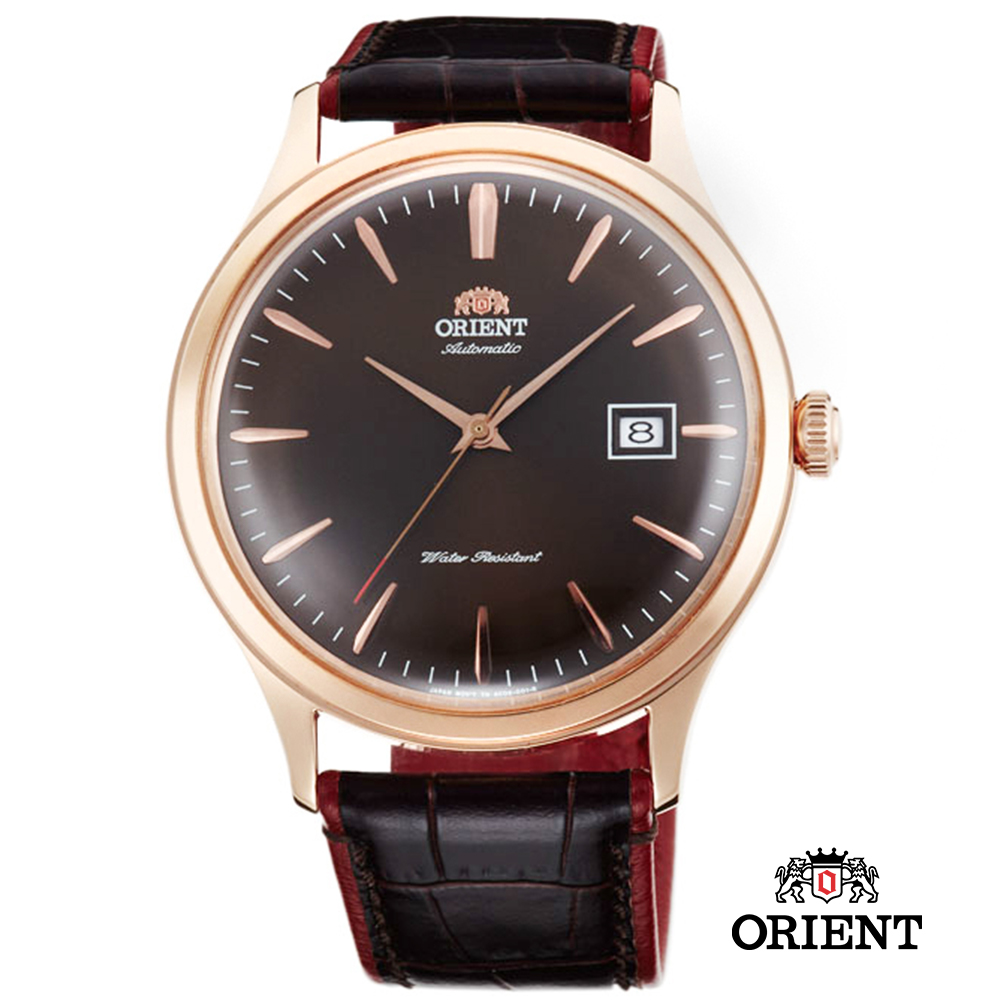 ORIENT 東方錶 DATE Ⅱ 機械錶-黑面玫瑰金框/42mm