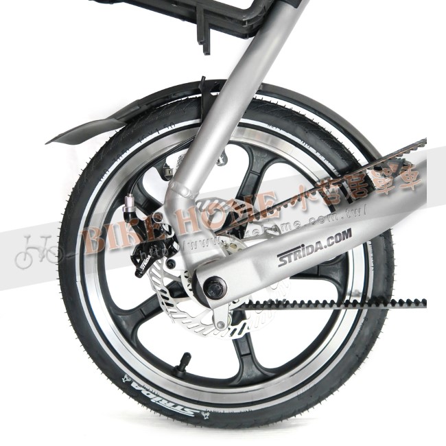 STRiDA 速立達 16吋LT折疊碟剎單車(三角形單車)- 噴砂銀