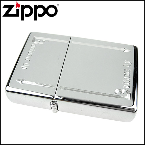 【ZIPPO】美系~Bottomz Up-頂部Logo刻印打火機