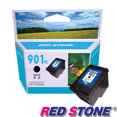 RED STONE for HP CC654A環保墨水匣(黑色)NO.901XL[高容量]