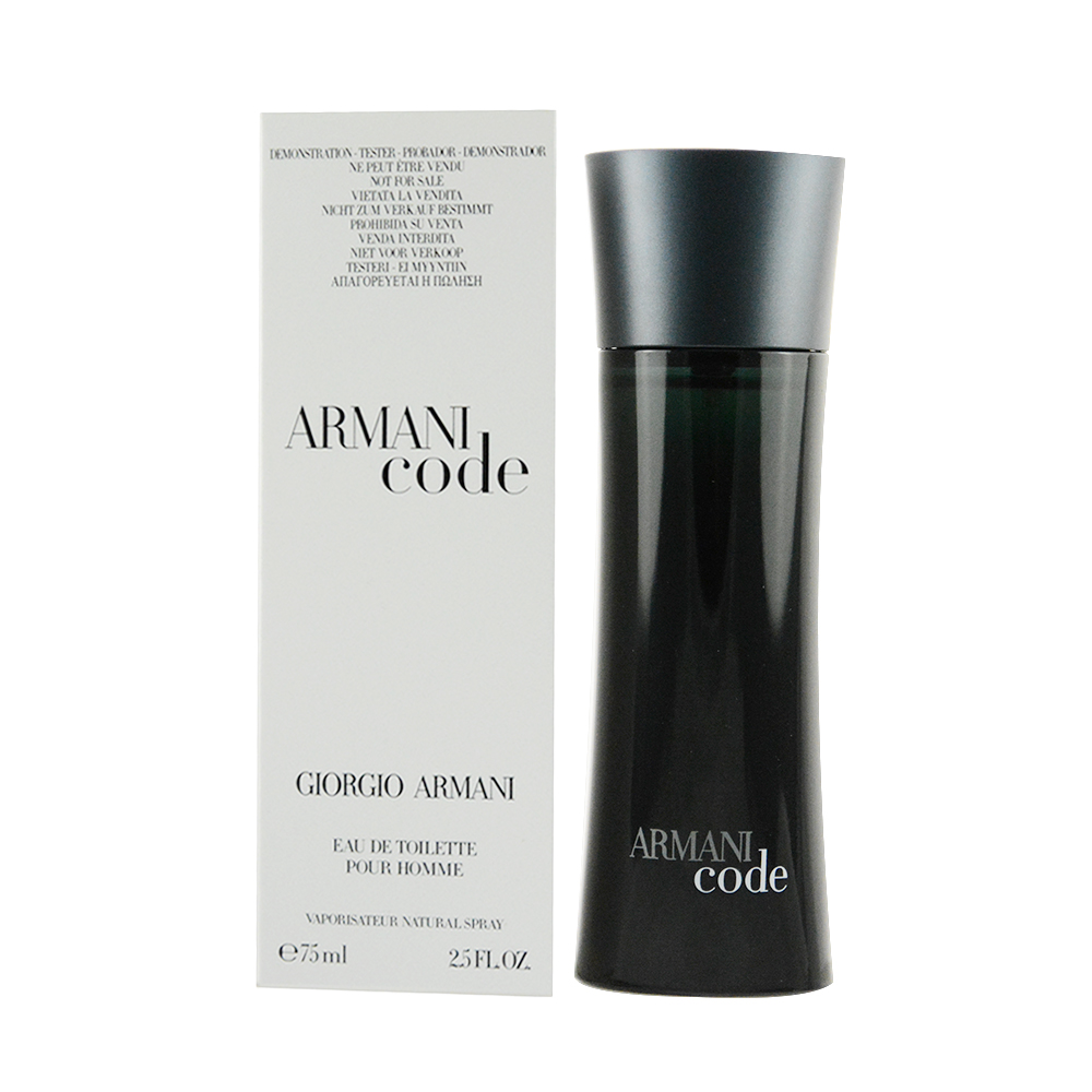 GIORGIO ARMANI 黑色密碼 男性淡香水 75ml  TESTER