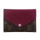 LV M60494 經典Monogram帆布拼接EPI水波紋中夾(紫紅) product thumbnail 1