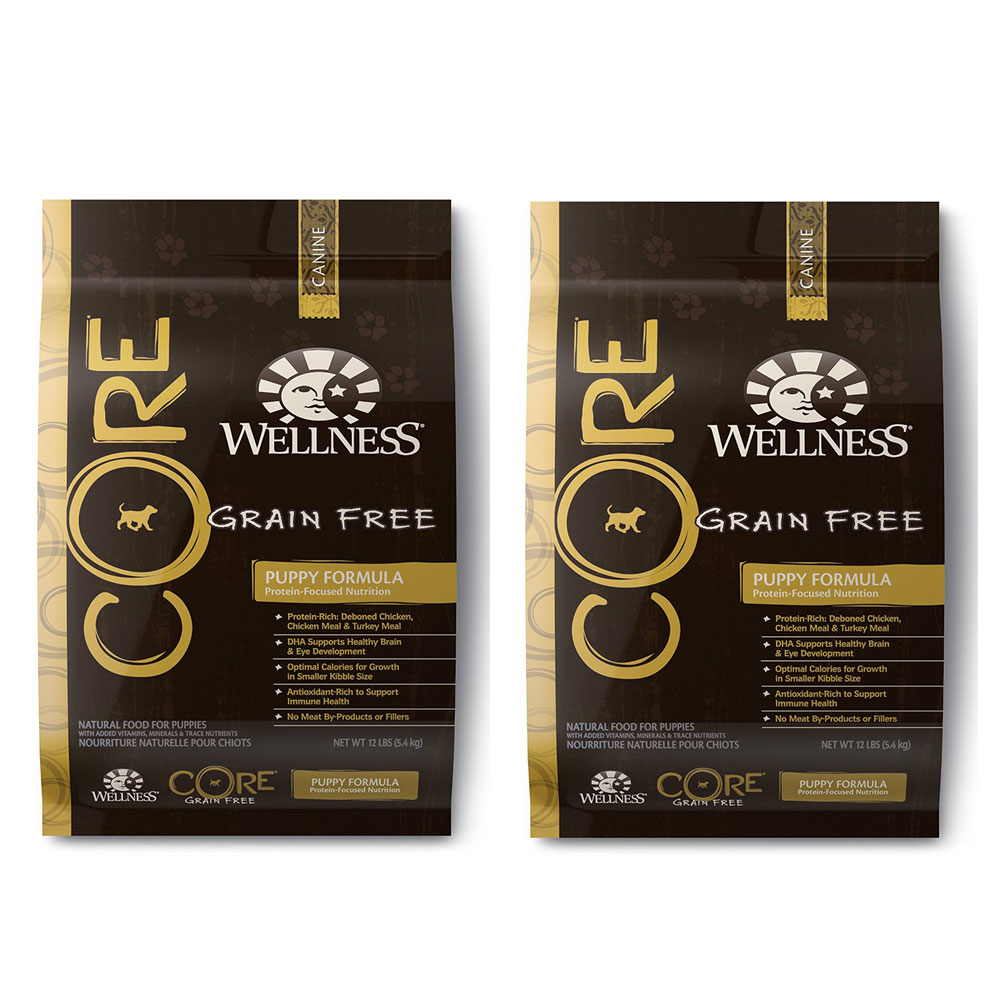 WELLNESS CORE無穀系列 幼犬-低敏聰明活力食譜12lb x 2包入