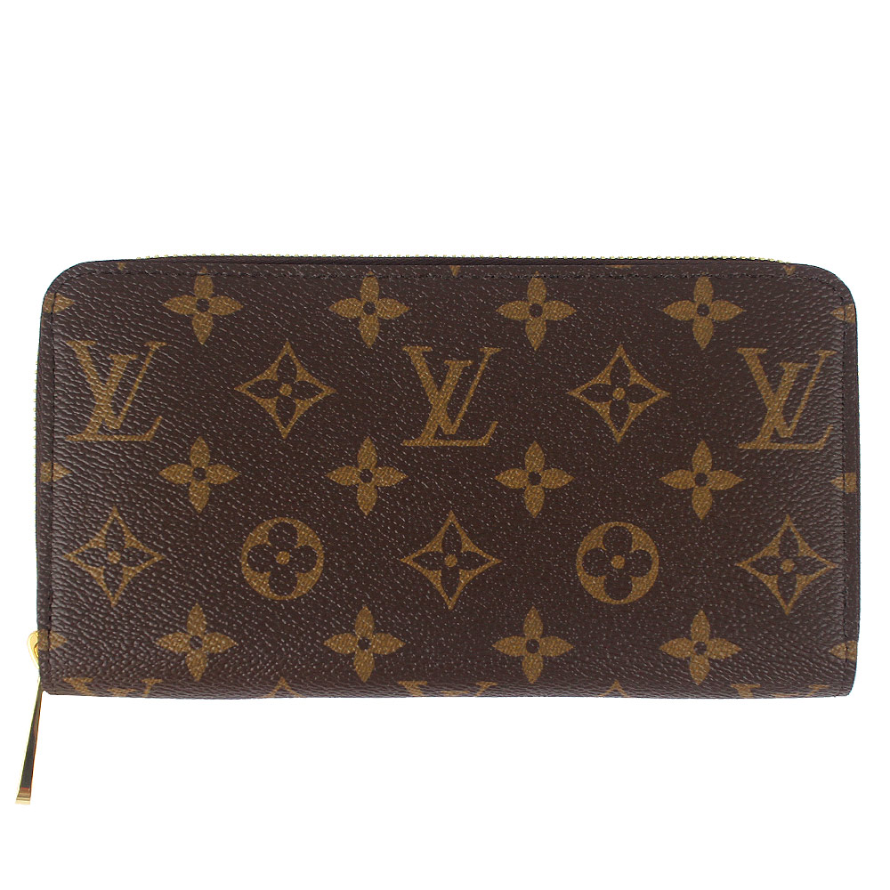 LV M42616 Monogram 經典LV花紋拉鍊長夾(12卡)