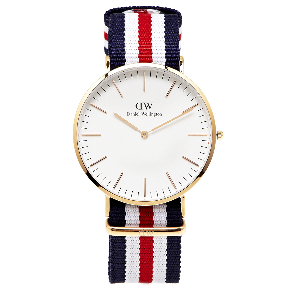 DW Daniel Wellington 經典Canterbury腕錶-白/40mm