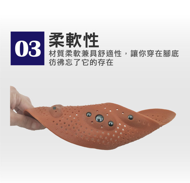 【輕鬆大師】8D磁氣按摩調整型鞋墊-(3雙)