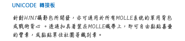 UNICODE Holder Panel 臂章轉接版