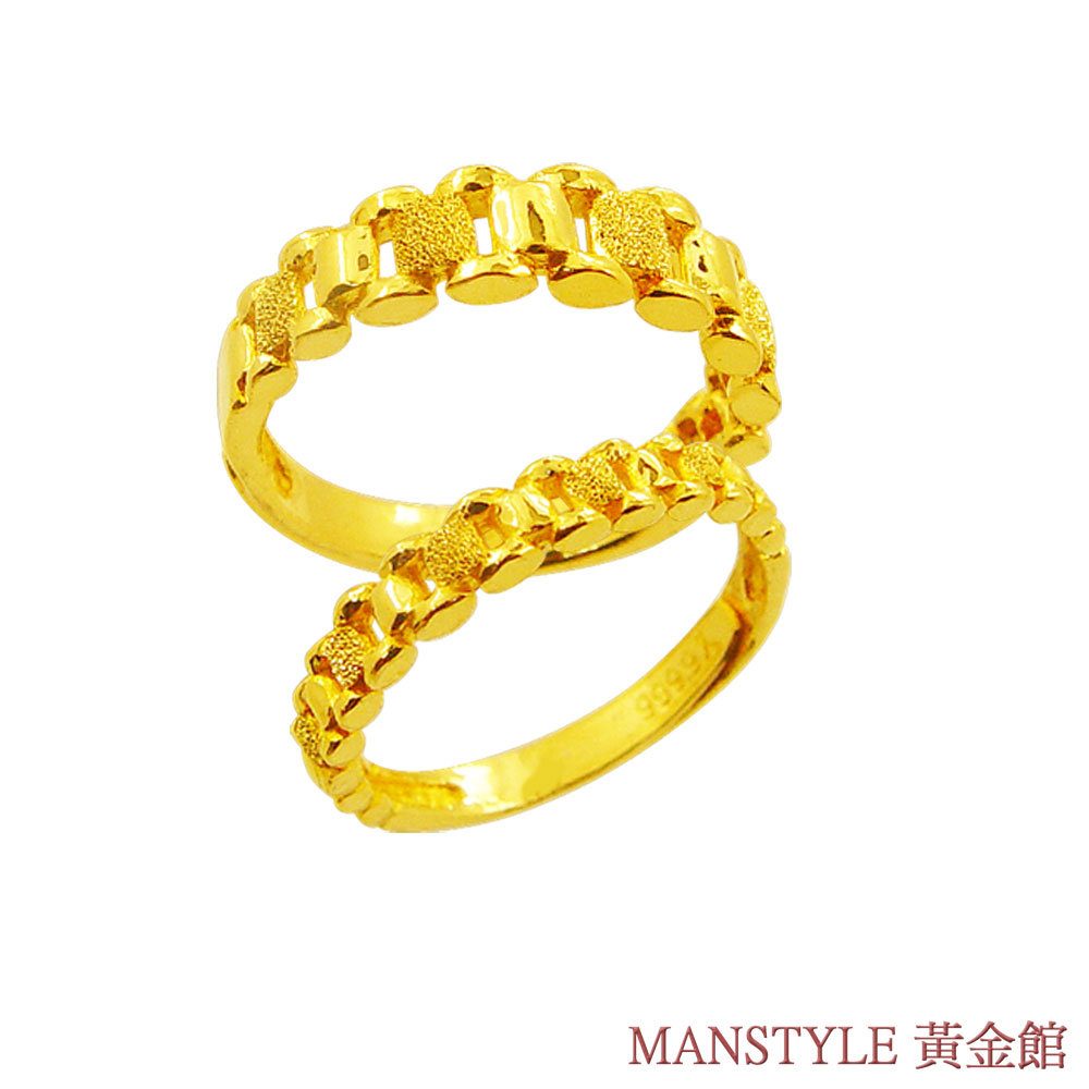 MANSTYLE 綿延愛戀 黃金對戒 (約2.37錢)