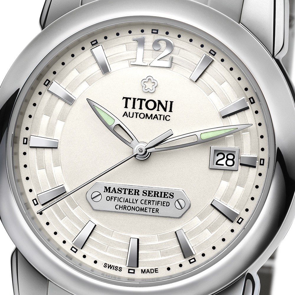 TITONI瑞士梅花錶大師系列(83588 S-297)-銀白/40mm | TITONI 梅花錶 