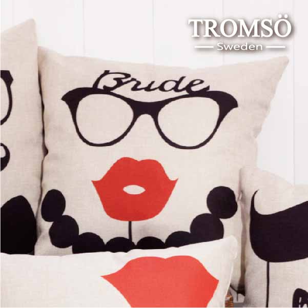 TROMSO-品味英倫棉麻抱枕/貴婦女士