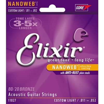 Elixir NANOWEB EXXF-11027 民謠6弦 (11~52)