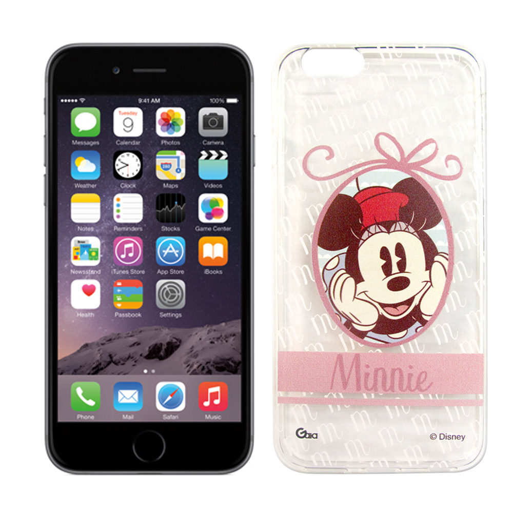 迪士尼 iphone 6 plus / 6s plus 徽章系列透明彩繪手機殼