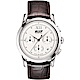 TISSOT 天梭 官方授權 Heritage 1948系列古典計時機械錶-銀x咖啡/39.5mm T66171233 product thumbnail 1