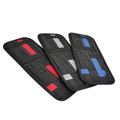 勁酷彈力夾板-三色可選 多功能收納置物袋 遮陽板套 汽車居家外出皆適用