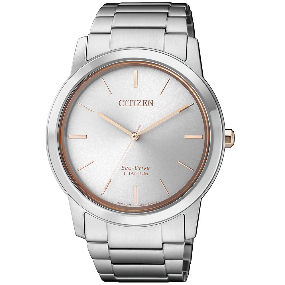 星辰CITIZEN Eco Drive簡約時尚鈦金屬腕錶(AW2024-81A)-41mm