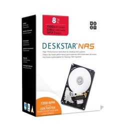 HGST 8TB 3.5吋 7200轉 SATAⅢ NAS專用硬碟超值組