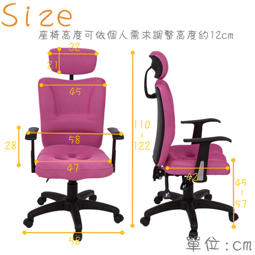 ★超低特賣★凱莉絲專利3D機能高背辦公椅(2色)