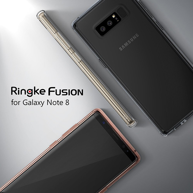 RINGKE 三星 Galaxy Note 8 [Fusion] 透明背蓋防撞手機殼