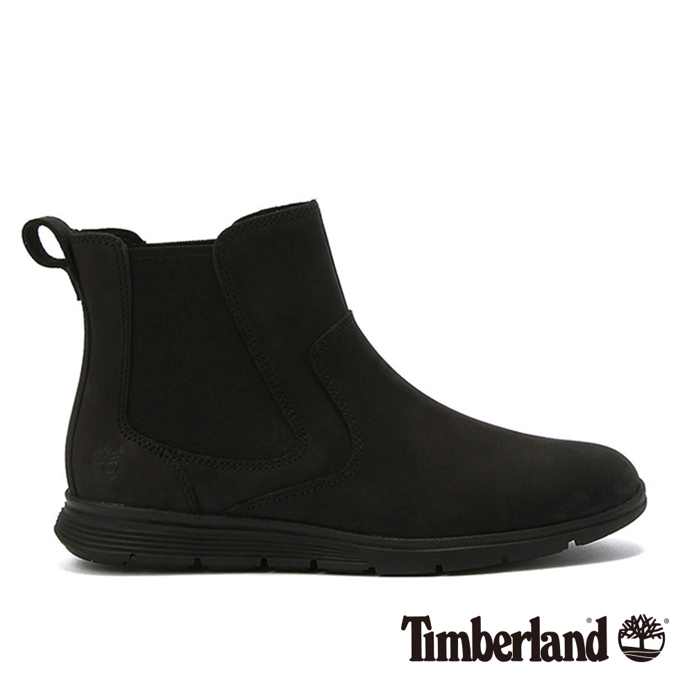 Timberland Killington女款黑色正絨面彈性伸縮騎士短靴