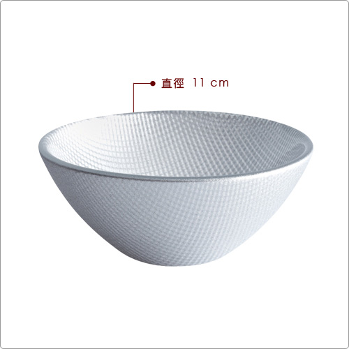 EXCELSA Diamond菱紋玻璃碗(銀11cm)
