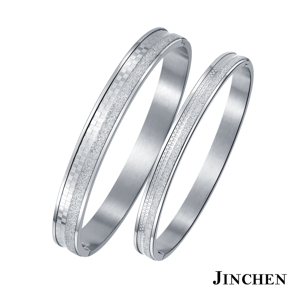 JINCHEN 白鋼簡單的愛 情侶手環