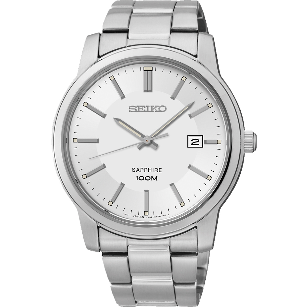 SEIKO CS 都會爵士時尚腕錶(SGEH01P1)-銀/40mm