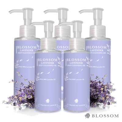 BLOSSOM 薰衣草植萃淨白保濕煥采深層潔顏油(150ML/瓶) 5入組