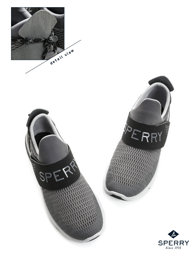 SPERRY 7SEAS自我風格潮流魔鬼氈休閒鞋(男款)-灰