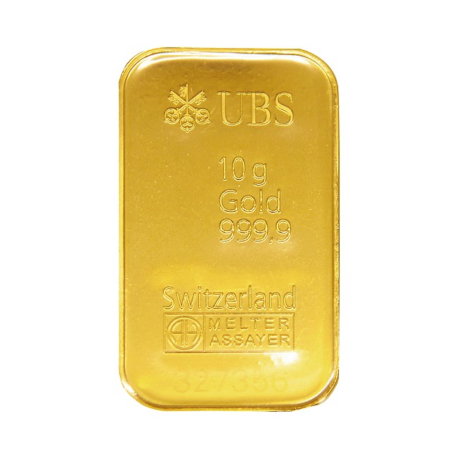 【UBS kinebar】黃金條塊(10公克)