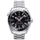 OMEGA 歐米茄 Planet Ocean 600米GMT鍊帶黑面白字腕錶-43.5mm product thumbnail 1