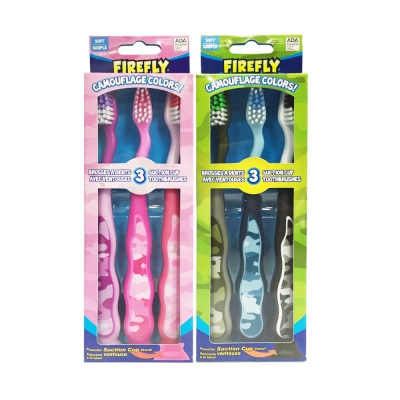 美國Dr. Fresh Firefly兒童牙刷3入( 顏色隨機出貨)