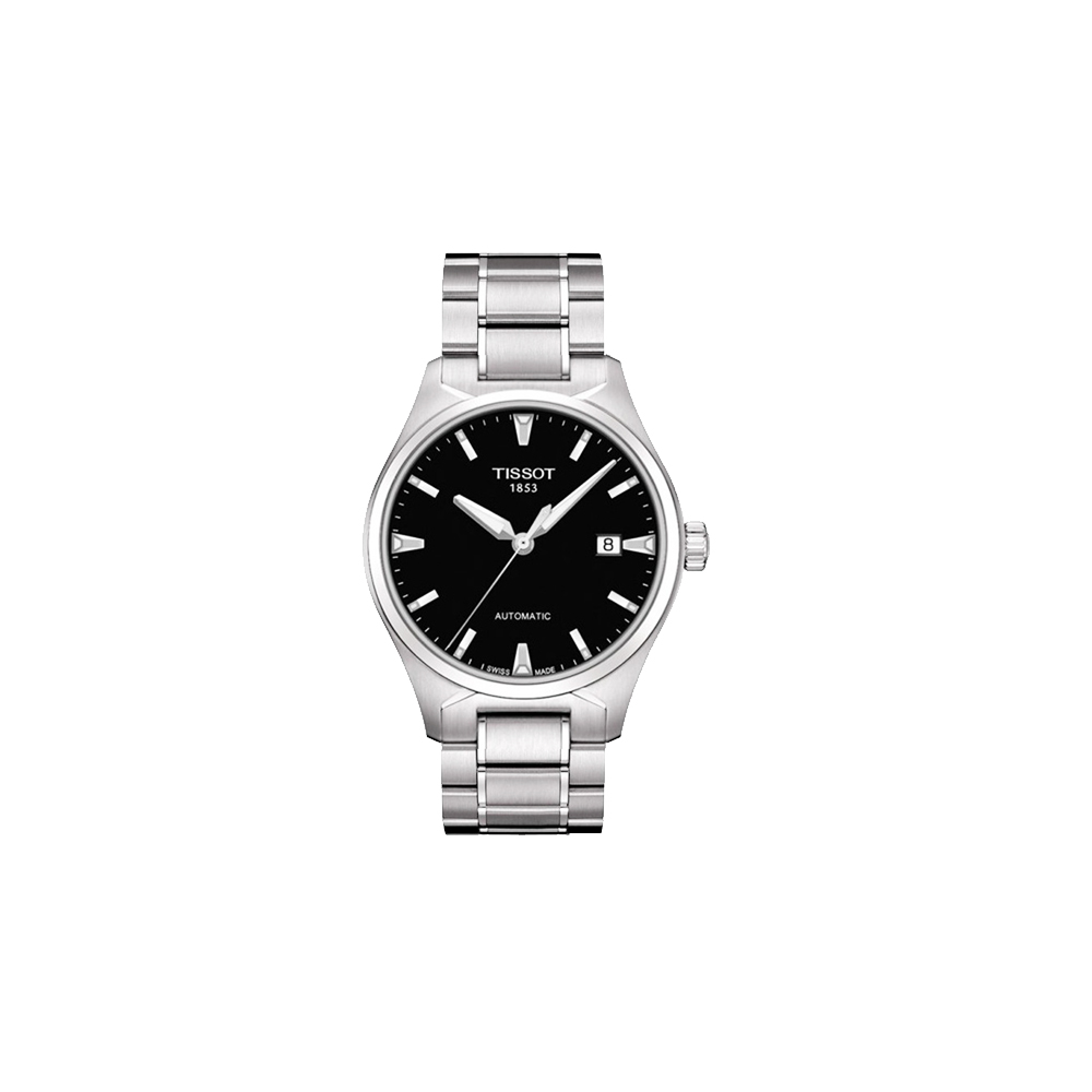 TISSOT 天梭 官方授權 T-Tempo 都會時尚機械腕錶-黑/39mm