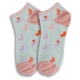 Blossom Gal 聖誕襪拼色塊造型短襪/船型襪2入組(共5色) product thumbnail 5