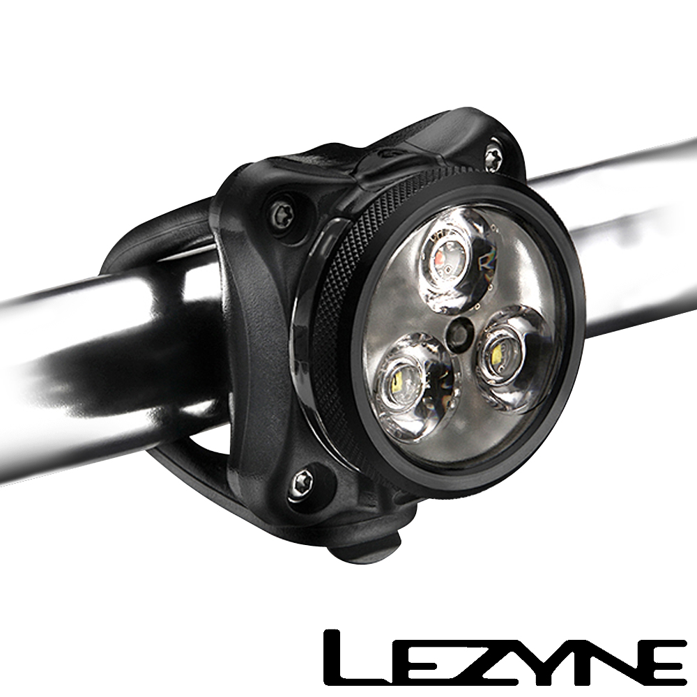 LEZYNE ZECTO DRIVE 專業版USB充電光學透鏡LED警示照明前後燈(黑)