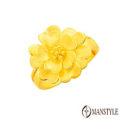 MANSTYLE 幸福花境 黃金戒指 (約3.10錢)