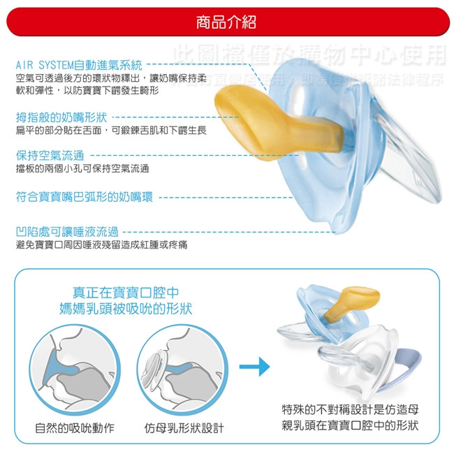 NUK印花乳膠安撫奶嘴-初生型0m+2入(顏色隨機出貨)