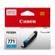 CANON CLI-771C 原廠藍色墨水匣 product thumbnail 1