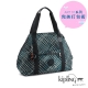 Kipling 手提包 墨綠千鳥格印花大玩藝包-大 product thumbnail 1