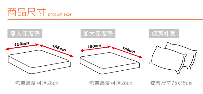 LooCa 物理防蹣防水保潔床枕墊三件組-雙人(三色任選)