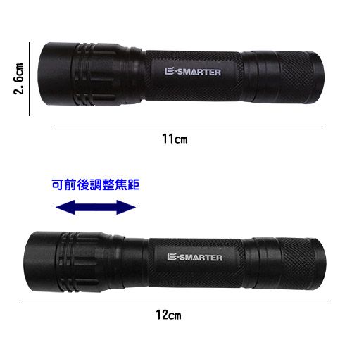 【WIDE VIEW】迷你T6變焦強光手電筒(NZL-Z1-Y)