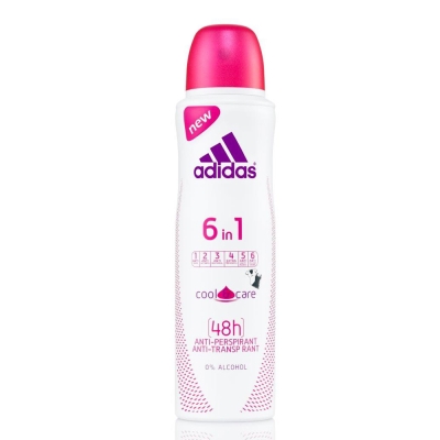 adidas愛迪達女用6效合一長效制汗爽身噴霧150ml