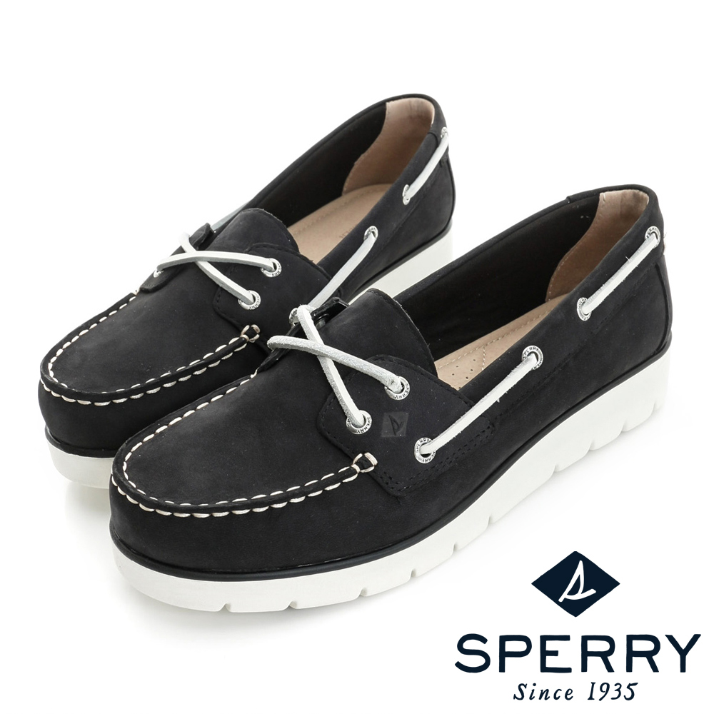 SPERRY 超輕量腳步輕盈牛皮帆船鞋(內斂黑)