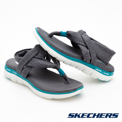 SKECHERS(女)時尚休閒系列Flex Appeal2.0涼鞋-39073GRY