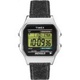 TIMEX 天美時經典復古80電子腕錶-銀殼/灰色單寧帶-34mm product thumbnail 1