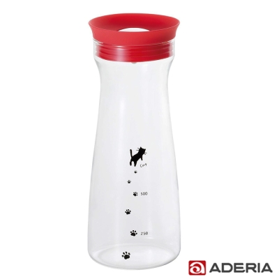 【ADERIA】日本進口貓咪耐熱玻璃冷水瓶900ml