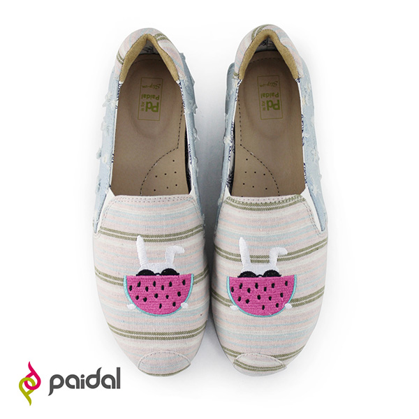 Paidal單寧刷破墨鏡兔吃西瓜休閒樂福鞋